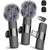 Wireless Lavalier Microphone for Iphonesmartphone, 2 Mini Lapel Microphones with Cleareraudio for Video Recording,Interview Vlog, Noisereduction Device Noise Cancellation Stereo Wirelesslavalier Vlogging Tools Handheld Mic Microfono Minimic Mic for Mics