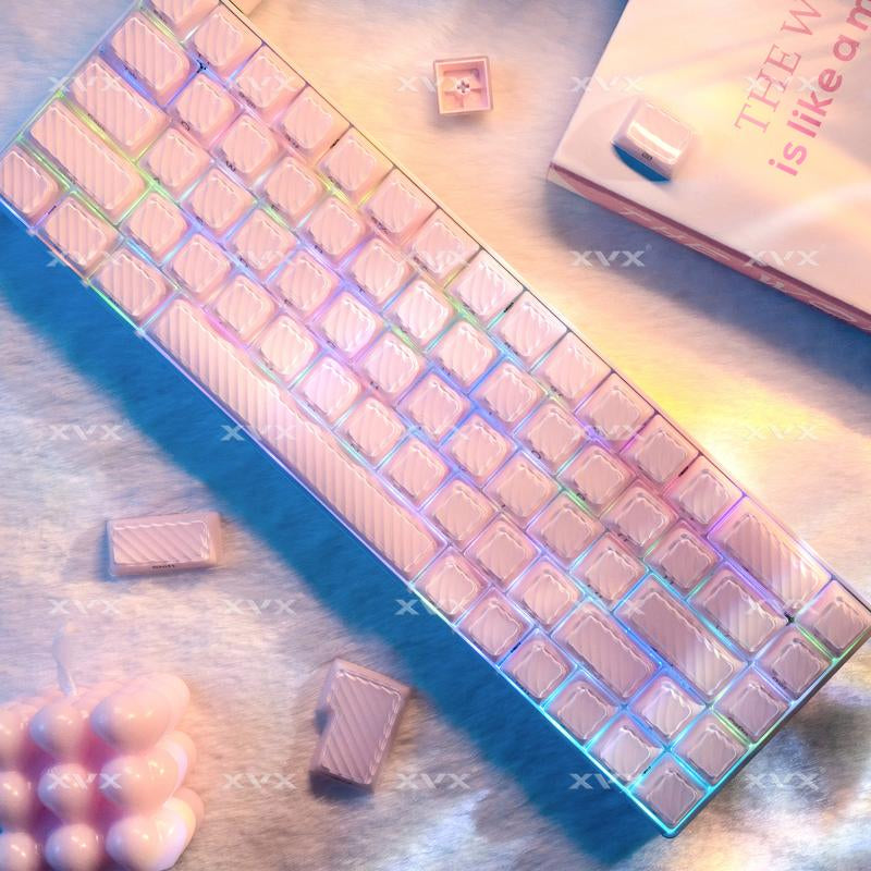 XVX Magic Wave Series OEM Profile Side-Print Ice-Cube Keycap Set (136-Key)