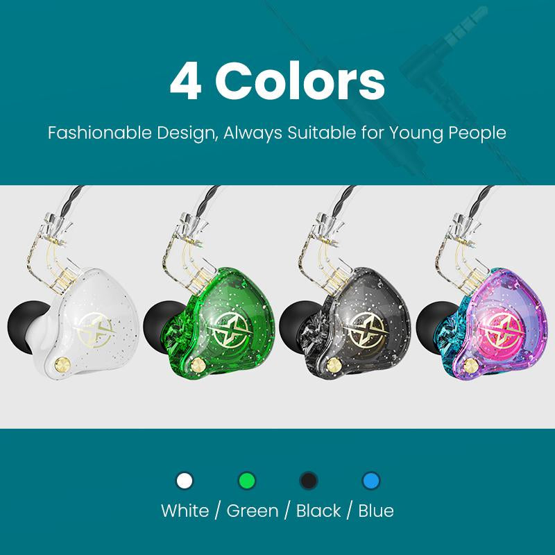 Bluewow Wired Gaming Earbuds with 11Mm Dynamic Driver, Oxygen-Free Copper Core Wire, Hifi in Ear Headphones for Musician - Audio