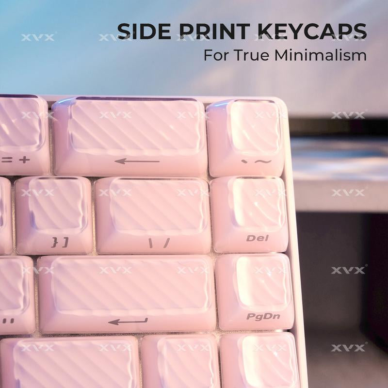 XVX Magic Wave Series OEM Profile Side-Print Ice-Cube Keycap Set (136-Key)