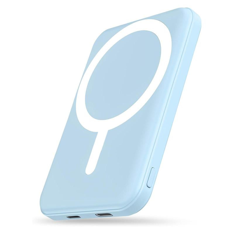 Podoru for Magsafe Battery Pack, 5000Mah Magnetic Power Bank Fast Charging Wireless Portable Charger for Iphone 16/15/14/13/12/ All Series