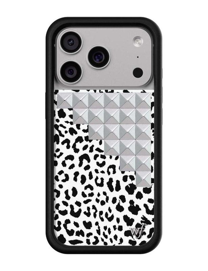 Wildflower Cases - Snow Meow Stud, Limited Edition Iphone Case | Leopard Durable Protection Protective Smartphone Cute Trendy
