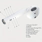 Wireless Earphone Shape Speaker, USB Charging Support Microphone FM Radio TF Card Wireless Loudspeaker, Portable Speaker