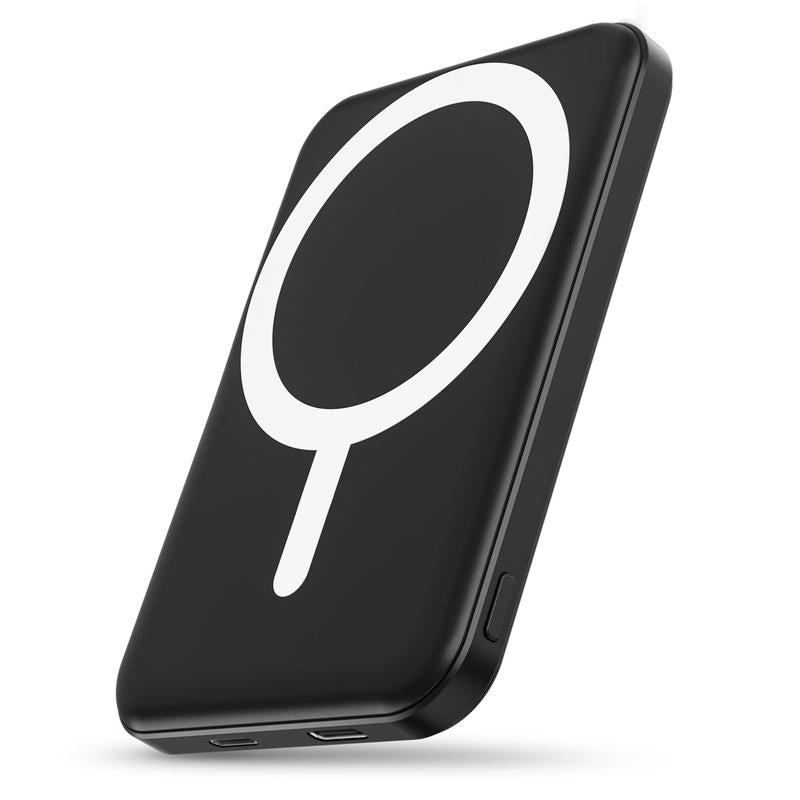 Podoru for Magsafe Battery Pack, 5000Mah Magnetic Power Bank Fast Charging Wireless Portable Charger for Iphone 16/15/14/13/12/ All Series