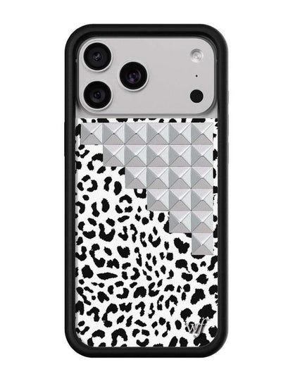 Wildflower Cases - Snow Meow Stud, Limited Edition Iphone Case | Leopard Durable Protection Protective Smartphone Cute Trendy
