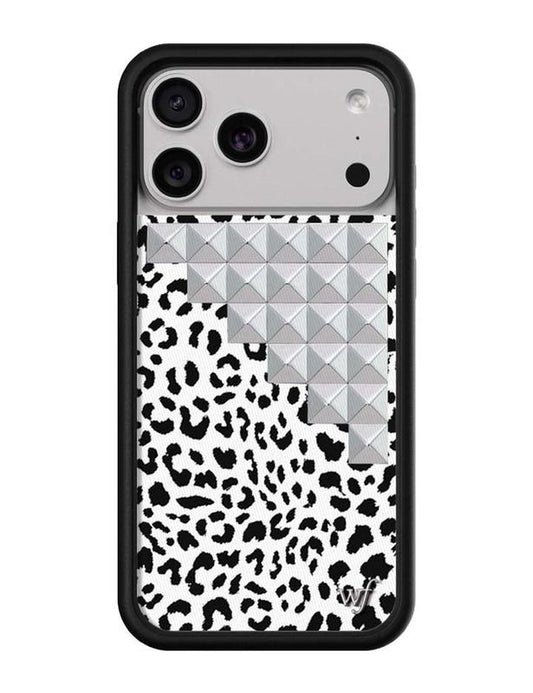 Wildflower Cases - Snow Meow Stud, Limited Edition Iphone Case | Leopard Durable Protection Protective Smartphone Cute Trendy