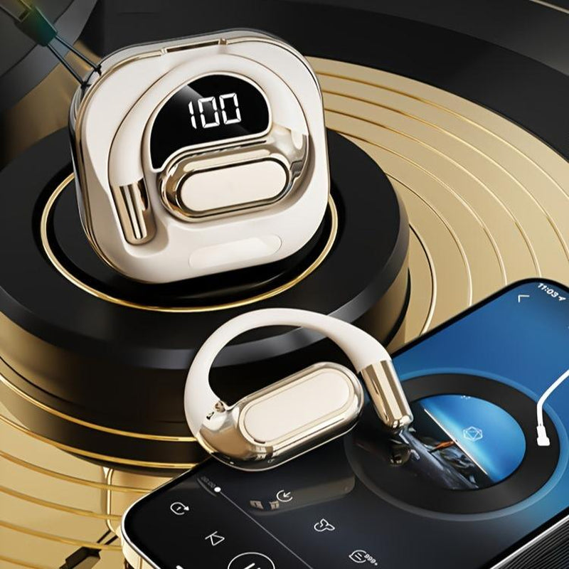 PAVUN K02 Wireless Earbuds Bluetooth 6.0 Noise Cancelling 50H Playtime IPX5 Waterproof with Built-In Mic for Sports Music Calls Premium Sound Headphones Women Protective Carrying Case