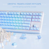 XVX Magic Wave Series OEM Profile Side-Print Ice-Cube Keycap Set (136-Key)
