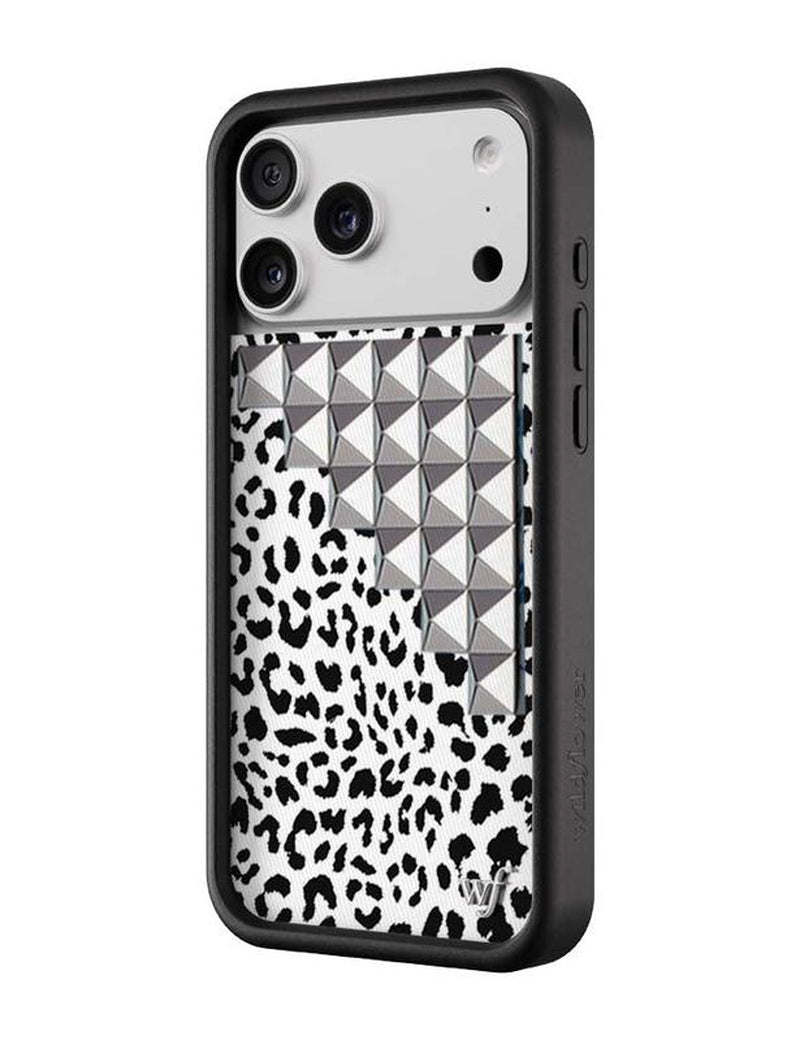 Wildflower Cases - Snow Meow Stud, Limited Edition Iphone Case | Leopard Durable Protection Protective Smartphone Cute Trendy