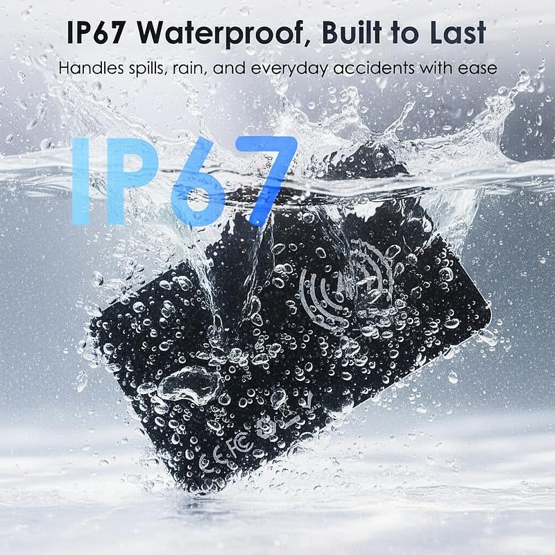 Wallet Tracker Card, Wireless Charging Wallet Locator, Smart Tracker for Wallet(Ios Only), Luggage, Phone, Passport & Other Items Tracking