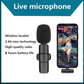 Wireless Lavalier Microphone for Iphonesmartphone, 2 Mini Lapel Microphones with Cleareraudio for Video Recording,Interview Vlog, Noisereduction Device Noise Cancellation Stereo Wirelesslavalier Vlogging Tools Handheld Mic Microfono Minimic Mic for Mics