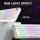 ZIFRIEND RX75 PRO Wireless Mechanical Creamy Keyboard,Tri-Mode Type-C/2.4G/Bluetooth Music Rhythm Sync RGB Backlight Keyboard,Multimode Gaming Keyboard for Gaming, Office, Career Women,Multimedia Roller Key