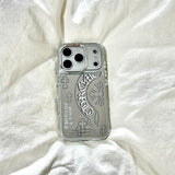 Gothic Cross Iphone 17 Case Mirror Pattern Phone Cases for Iphone17-11 Pro Max – Stylish Shockproof Cover.Iphone 17 Case/16 plus Case/15 Promax Case/14 Case/13 Case