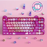 Clickeez Keyboard Mega Pack - the Set Comes with One Clickeez-Themed Keyboard, 15 Clickeez, and One Keychain, Ages 6+