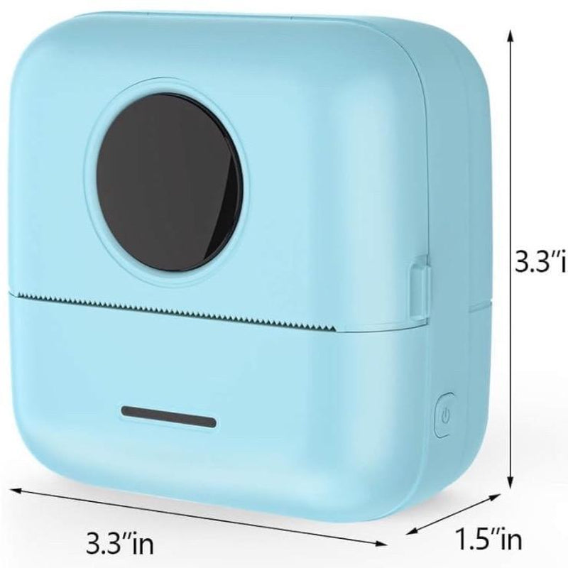 Cre8Tive Concepts Boutique Portable Bluetooth Mini Pocket Printer with 5 Thermal Paper, 5 Color Pens & 75 Sticky Marking Paper