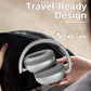 Y05 Bluetooth Headphones over Ear, 48H Playtime, Wireless Headphones with Mic, Hi-Fi Sound Foldable Comfort Earpads for Travel/Gaming/Work