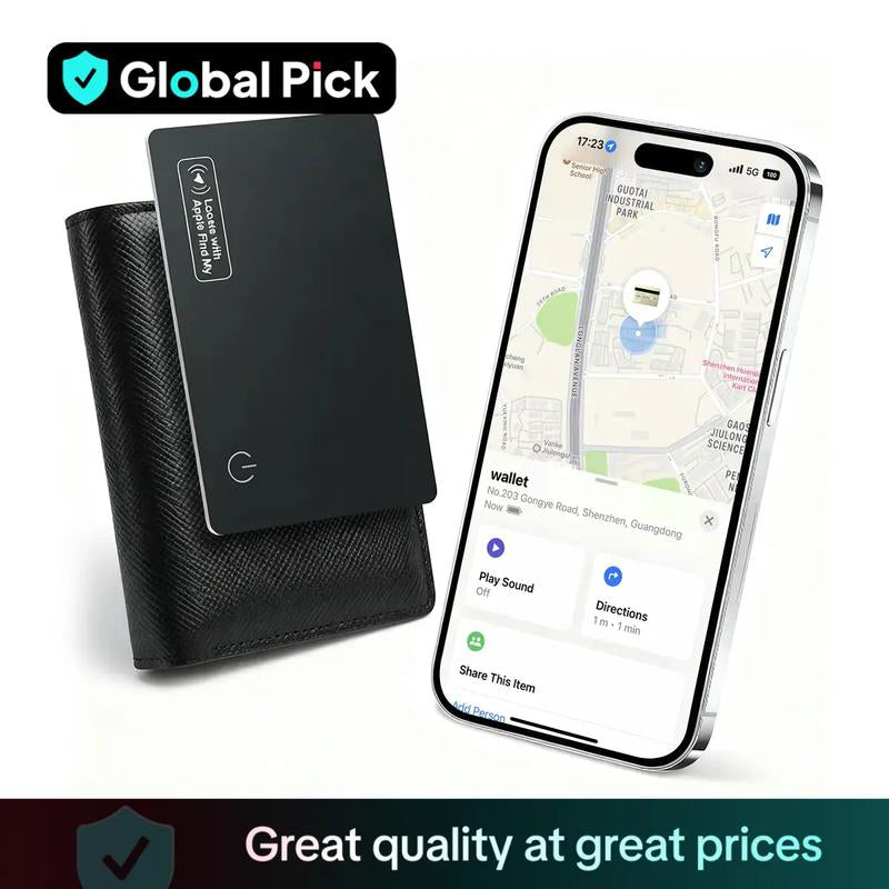 Wallet Tracker Card, Wireless Charging Wallet Locator, Smart Tracker for Wallet(Ios Only), Luggage, Phone, Passport & Other Items Tracking