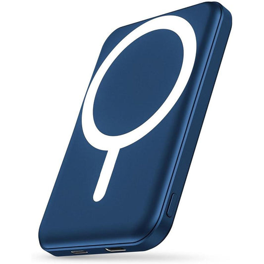 Podoru for Magsafe Battery Pack, 5000Mah Magnetic Power Bank Fast Charging Wireless Portable Charger for Iphone 16/15/14/13/12/ All Series