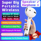 Wireless Earphone Shape Speaker, USB Charging Support Microphone FM Radio TF Card Wireless Loudspeaker, Portable Speaker