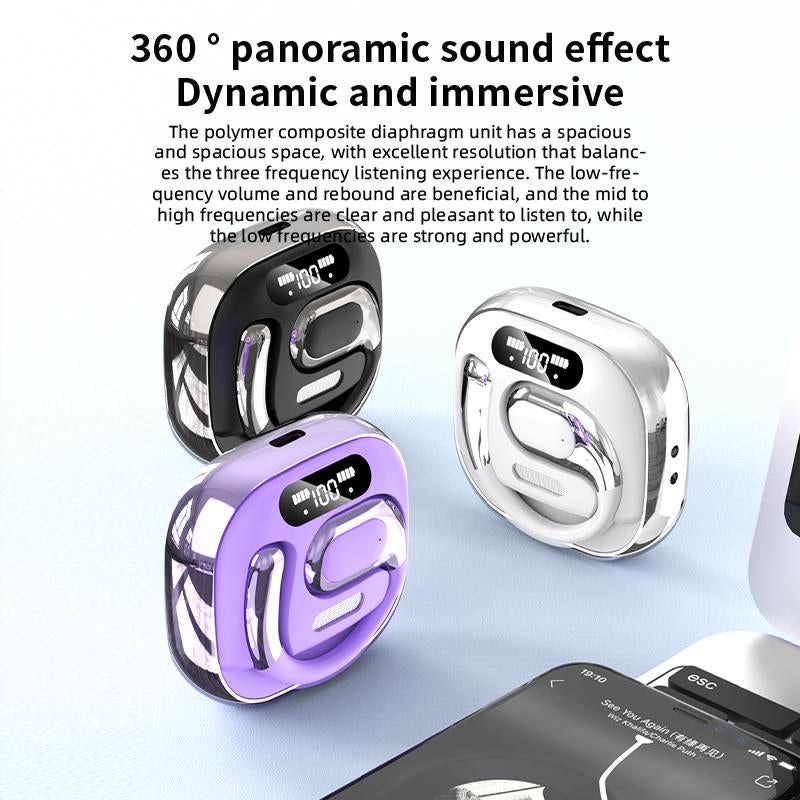 PAVUN K02 Wireless Earbuds Bluetooth 6.0 Noise Cancelling 50H Playtime IPX5 Waterproof with Built-In Mic for Sports Music Calls Premium Sound Headphones Women Protective Carrying Case