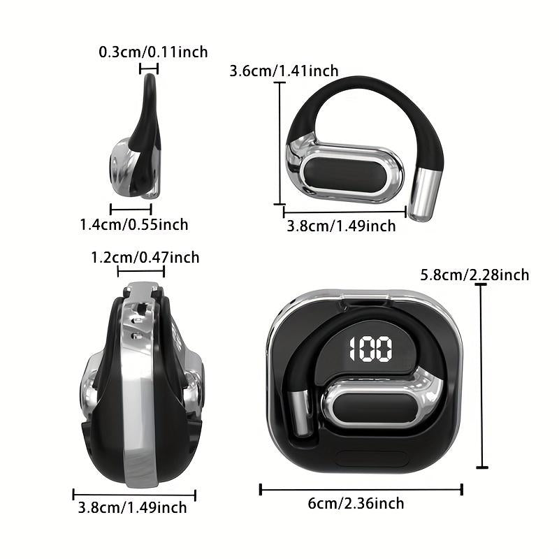 PAVUN K02 Wireless Earbuds Bluetooth 6.0 Noise Cancelling 50H Playtime IPX5 Waterproof with Built-In Mic for Sports Music Calls Premium Sound Headphones Women Protective Carrying Case