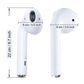 Wireless Earphone Shape Speaker, USB Charging Support Microphone FM Radio TF Card Wireless Loudspeaker, Portable Speaker