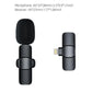 Wireless Lavalier Microphone for Iphonesmartphone, 2 Mini Lapel Microphones with Cleareraudio for Video Recording,Interview Vlog, Noisereduction Device Noise Cancellation Stereo Wirelesslavalier Vlogging Tools Handheld Mic Microfono Minimic Mic for Mics