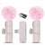 Wireless Lavalier Microphone for Iphonesmartphone, 2 Mini Lapel Microphones with Cleareraudio for Video Recording,Interview Vlog, Noisereduction Device Noise Cancellation Stereo Wirelesslavalier Vlogging Tools Handheld Mic Microfono Minimic Mic for Mics