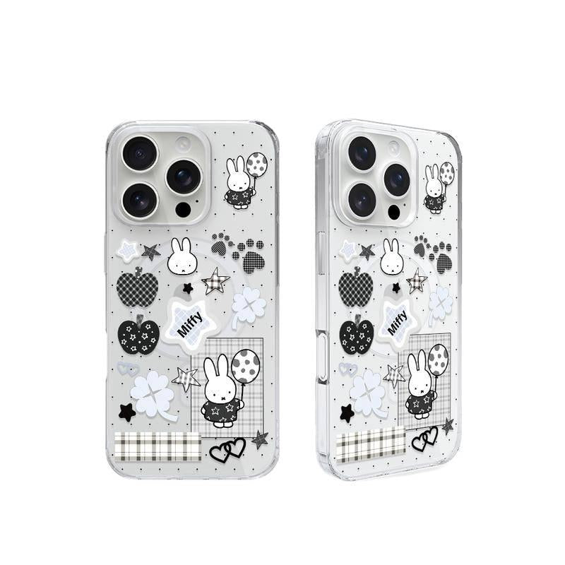 Cartoon Cute Kawaii Mobile Phone Case for 17 16 15 14 13 12 11 Promax plus Magnetic Transparent Anti-Fall Shell Ideal for Prom