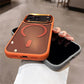 【 Iphone17 Case 】Orange Liquid Skin Sense Magnetic for Iphone17Pro Max 16 15 Air Iphone Case Silicone Soft Shell TPU+PC Shockproof