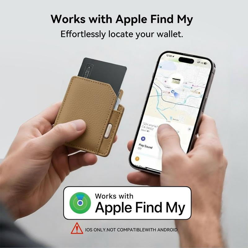 Wallet Tracker Card, Wireless Charging Wallet Locator, Smart Tracker for Wallet(Ios Only), Luggage, Phone, Passport & Other Items Tracking
